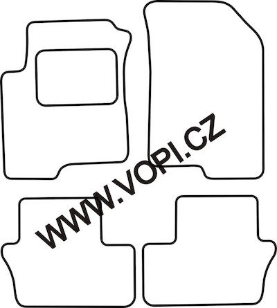 Autokoberce Dodge Caliber 2006 - 12/2011 Colorfit (722)